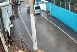 Aracıyla husumetlisini ezmeye çalıştı; o anlar kamerada