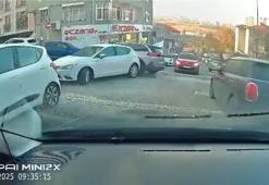 Ataşehir'de aracına çarpan otomobilin sürücüsünü tekme tokat darbetti