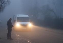 Keşan'da yoğun sis etkili oldu