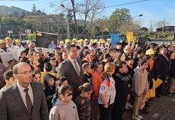 Madenciler, okulda çocuklarını ziyaret etti