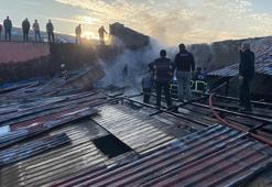 Bitlis'te sanayi sitesinde korkutan yangın