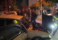Aydın’da park ettiği araç saniyeler içinde alev aldı