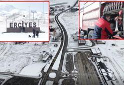 Erciyes Kayak Merkezi’nde itfaiye ekipleri 7/24 görevde
