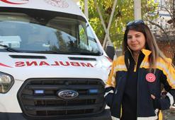1 çocuk annesi acil tıp teknisyeni Sibel, ambulans da kullanıyor