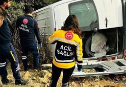 Gaziantep’te minibüs şarampole devrildi:1 ölü,3 yaralı