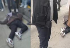 Cevizlibağ'da baygınlık geçirerek düşen 14 yaşındaki kıza metrobüs çarptı; kaza kamerada