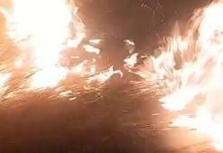 Hatay'da çalılık alanda çıkan yangın söndürüldü