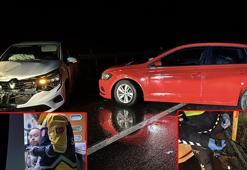 Kaza yapan alkollü sürücü, ağaçlık alana silah saklarken yakalandı