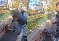 Yengesine mesaj atıp buluşmaya çağıran kişiyi dövüp tabancayla bacağından vurdu