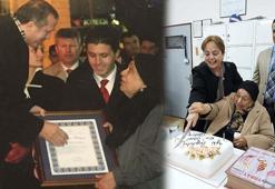 100 yaşına giren hayırsevere öğrencilerden fidan dikim etkinliği ile kutlama