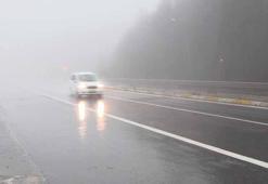 Bolu Dağı’nda sis ve sağanak