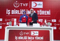 Türkiye Voleybol Federasyonu ile Türk Kızılay arasında iş birliği protokolü imzalandı