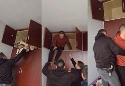 49 suçtan aranan şüpheli, gardıropta yakalandı