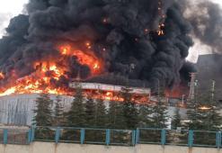 Kırıkkale'de kimya fabrikasında yangın