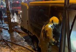 Pendik’te tekstil atölyesinde çıkan yangın söndürüldü