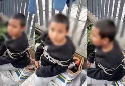 Sarıyer’de pazarda eşofman çalan çocuğu iple bağlayan şüpheliler gözaltına alınd
