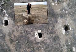 Urartuların oda mezarlarında defineci talanı