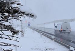 Sivas'ta yüksek kesimlerde kar yağışı