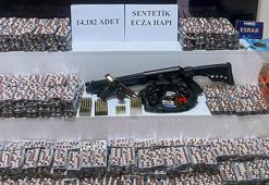 Ev ile iş yerinden 14 bin uyuşturucu hap çıktı, 'Kullanmak için satın aldım' dedi