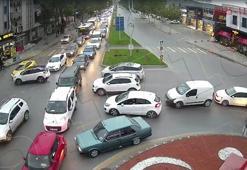 Sakarya'da, KGYS kameralarına yansıyan 4 kazadan 3'ü kavşaklarda