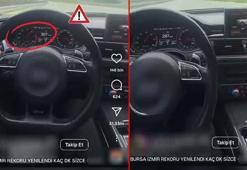 Hız ihlali yaptığı görüntüleri sosyal medyada paylaşan sürücüye 9 bin TL ceza