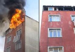 Sultangazi'de 4 katlı binada yangın; 2'inci kattan atlayıp yaralandı