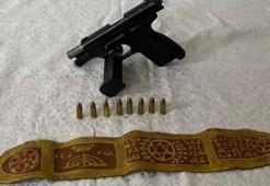 Tokat'ta, üzerinde Davud Yıldızı ve yedi kollu şamdan bulunan kemer ele geçirildi