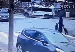 Minibüsün çarparak Miraç’ın ölümüne neden olduğu kazanın kamera görüntüsü ortaya çıktı