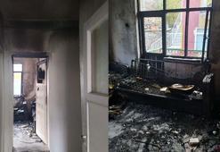 Ankara'da evde çıkan yangında baba ile 2 kızı, dumandan etkilendi