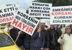 İstanbul'da taksicilerden korsan taşımacılığa karşı konvoylu eylem