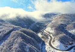 Geminbeli Geçidi'nde 'kar' güzelliği