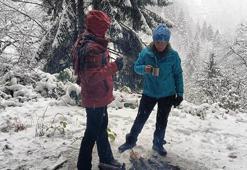 Rize’nin yüksekleri beyaza büründü