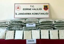 Edirne'de 97 kilo skunk ve 9 kilo kokain ele geçirildi