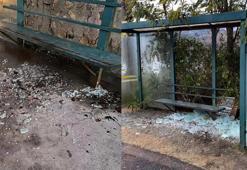Beykoz'da otobüs duraklarının camlarını kıran 2 şüpheli yakalandı