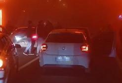 Mardin’de trafikte yol verme kavgası kamerada: 2 yaralı