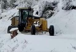 Erzincan'da 12 köy yolu, kardan kapandı