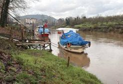 Bartın Irmağı’nın su seviyesi, yağışlar sonrası 2 metre yükseldi