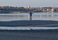 Tekirdağ’da deniz 20 metre çekildi