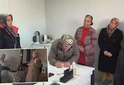 Kadın muhtardan doğal gaz için imza kampanyası