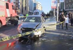 Şişli'de otomobil yayalara çarptı; 5 yaralı