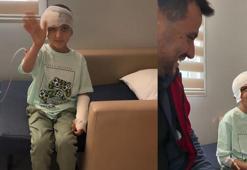 Vücudunun bir kısmı toprağa gömülü bulunan Amir, okulunu ve arkadaşlarını özlemiş