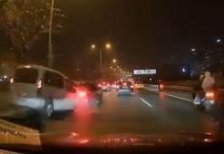 Üsküdar'da 7 aracın karıştığı zincirleme kaza kamerada
