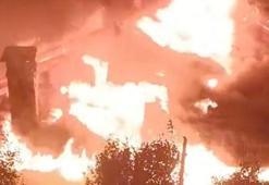 Ordu'da 2 katlı ahşap ev yandı