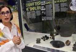 Karaz seramiklerindeki motifleri inceledi