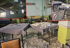 Kıraathanede tavandan kopan sıva parçaları müşterilerin üzerine düştü: 2 yaralı