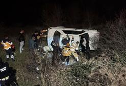 Otomobil şarampole devrildi; 1 yaralı