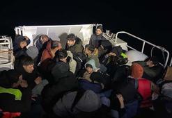 Bodrum açıklarında 39 kaçak göçmen ile 1 organizatör yakalandı