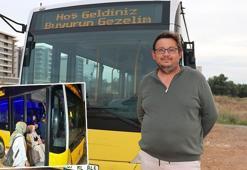 Karavan hayaliyle aldığı eski İETT otobüsüyle mahalleliyi gezdiriyor