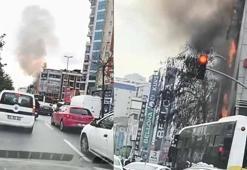 Esenyurt'ta iş yerinde çıkan yangın söndürüldü