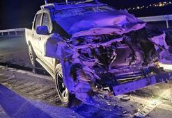 Nusaybin’de kamyonetin TIR’a arkadan çarptığı kazada 5 yaralı